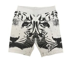 Diesel‎ Grey Black Tiger Animal Print Size 8 Shorts Kids